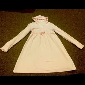 EUC Old Navy XL (girls 16-18) Pink Hooded Dress soft warm comfy long sleeve